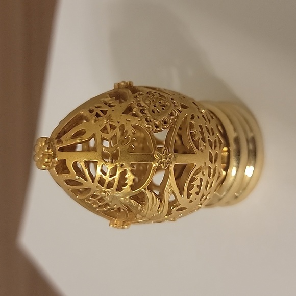 1988 Franklin Mint Golden Filigree Easter Egg - Picture 3 of 9